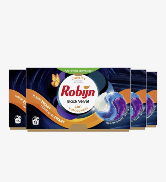 Robijn Classics Black Velvet 3in1 Wascapsules 317 g 60 Wasbeurten