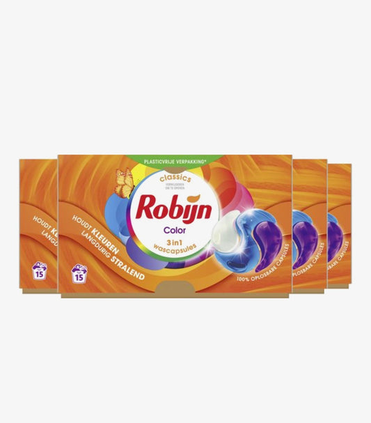 Robijn Classics Color 3in1 Wascapsules 317 g 60 Wasbeurten