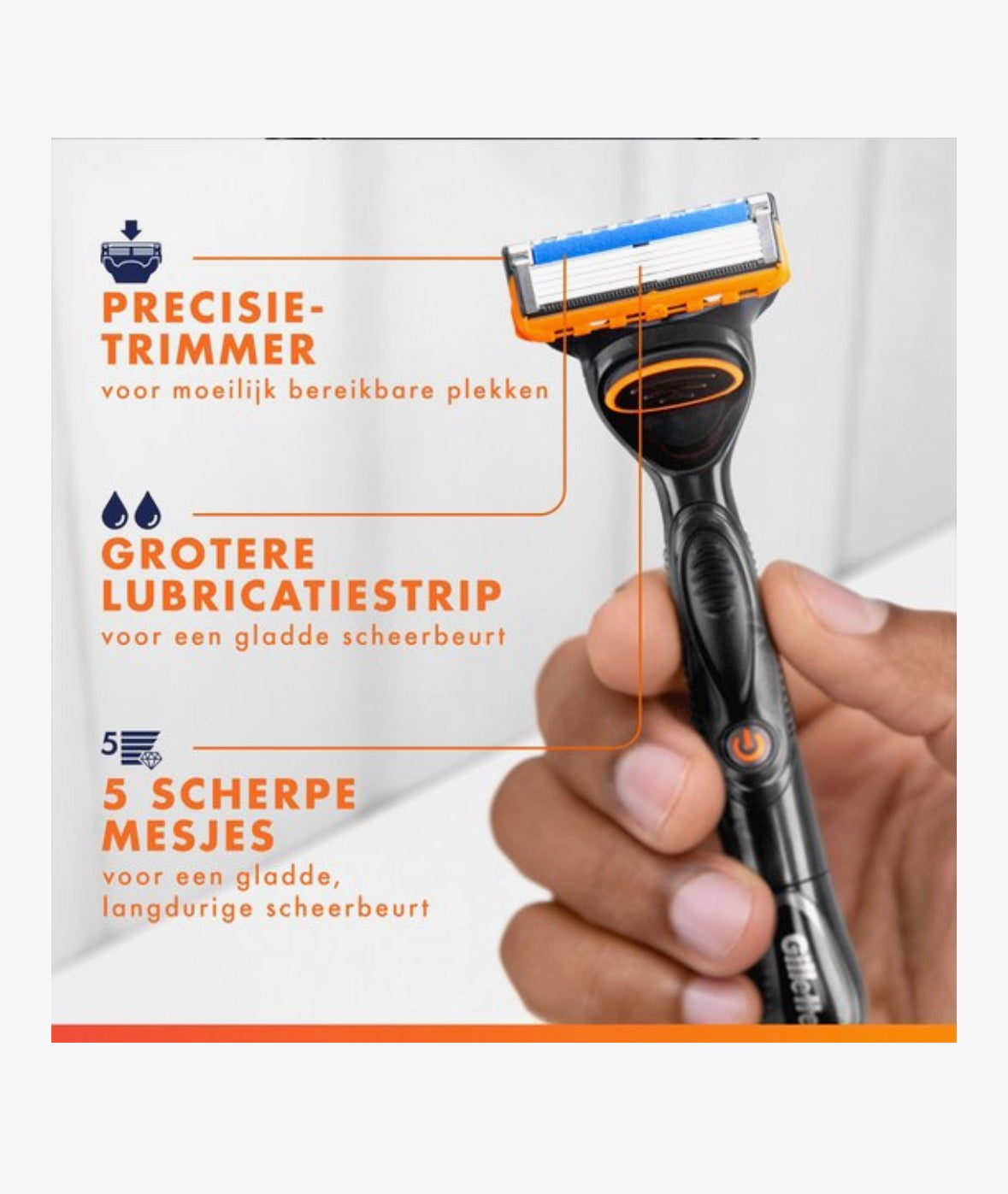 Gillette Fusion5 power Scheermesjes 12 Stuks