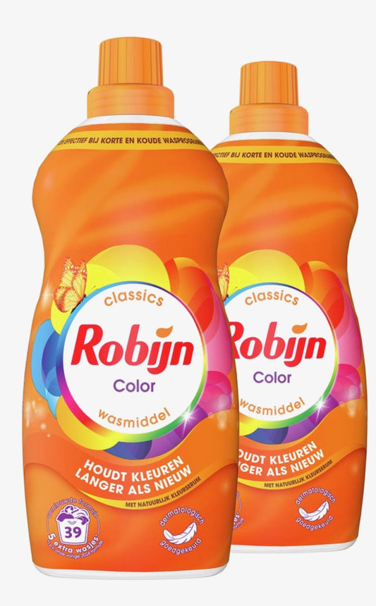 Robijn Klein & Krachtig Classics

Vloeibaar Wasmiddel - Color -

Voordeelverpakking - 2 x 39 Wasbeurten