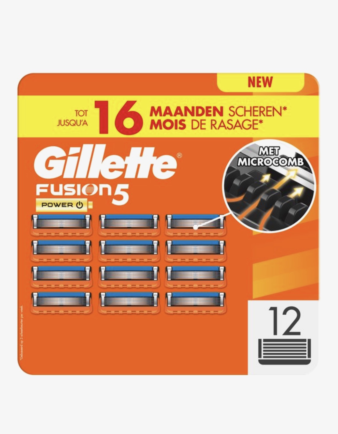 Gillette Fusion5 power Scheermesjes 12 Stuks