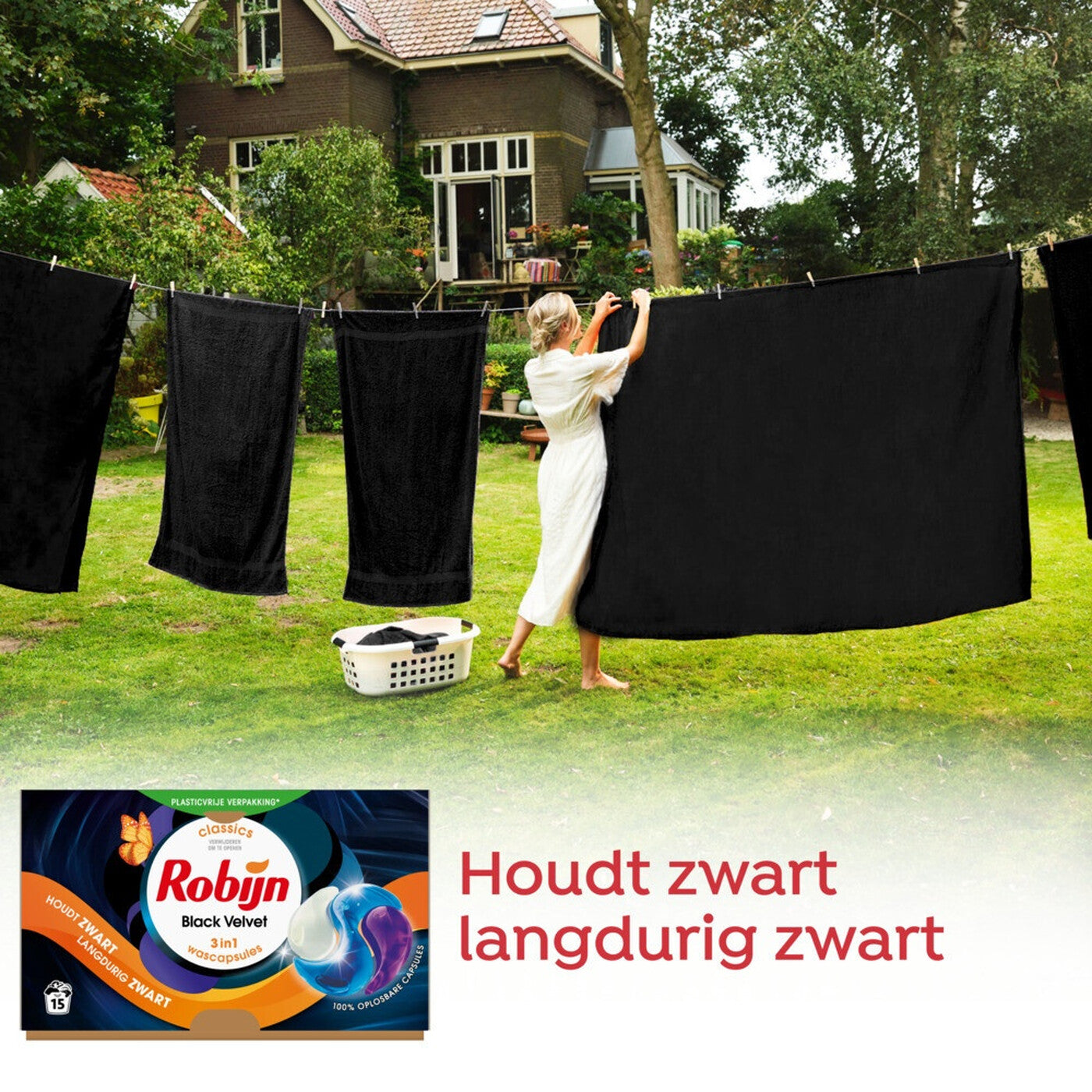 Robijn Classics Black Velvet 3in1 Wascapsules 317 g 15 Wasbeurten