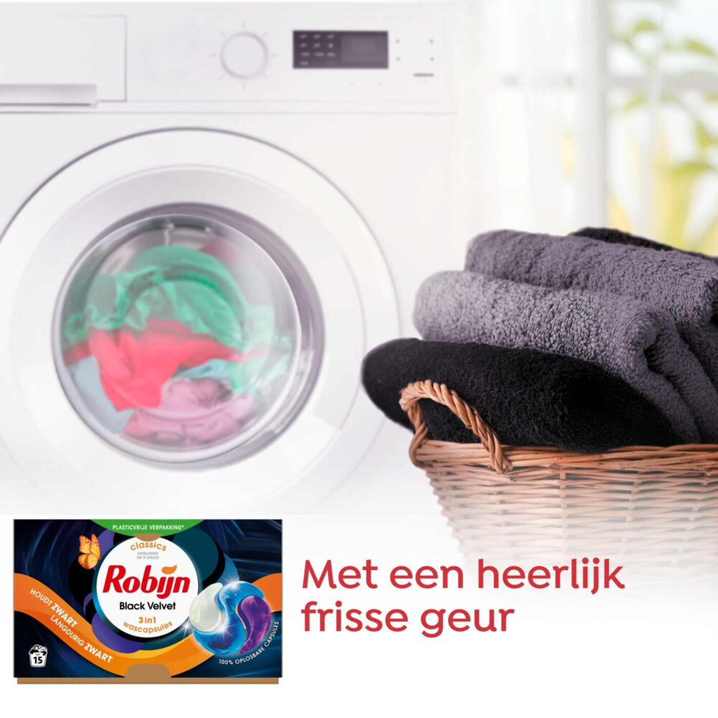 Robijn Classics Black Velvet 3in1 Wascapsules 317 g 15 Wasbeurten