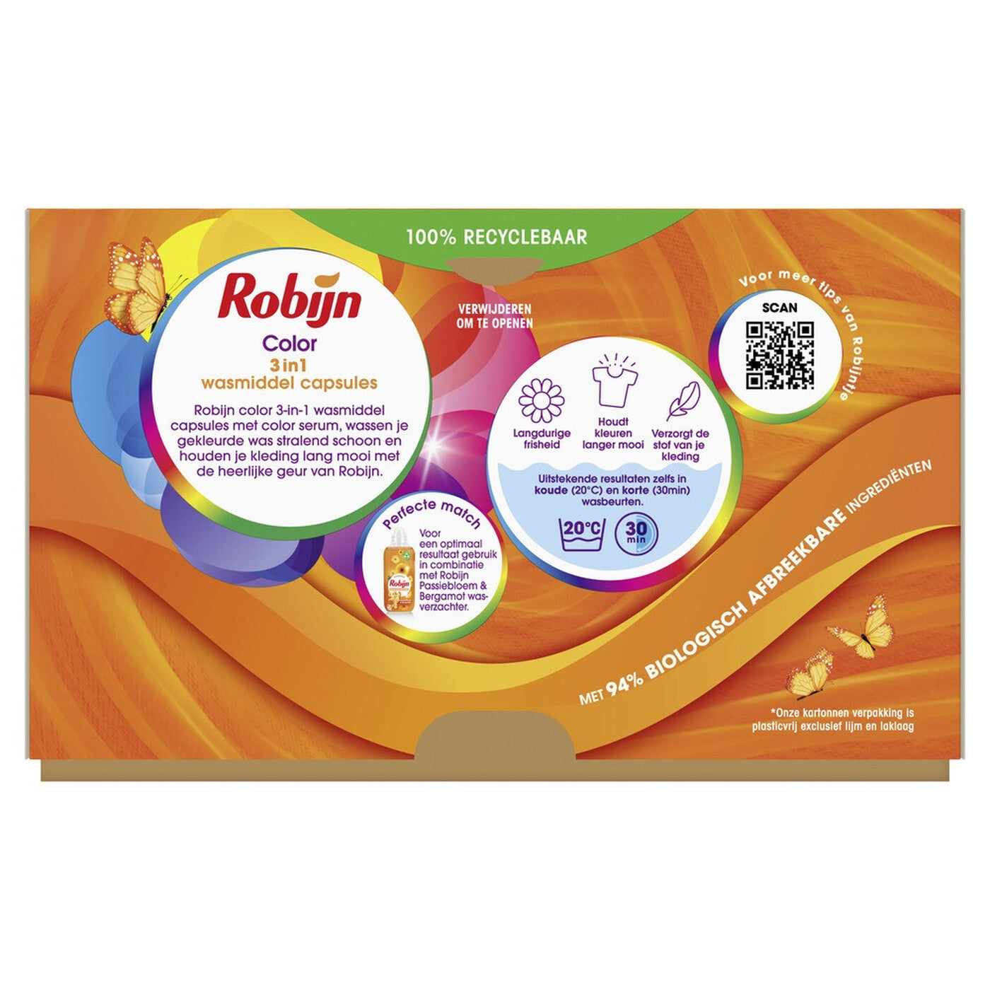 Robijn Classics Color 3in1 Wascapsules 317 g 60 Wasbeurten